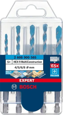 Bosch HEX-9 Multi Drill Bit Set for Concrete & Soft Tiles