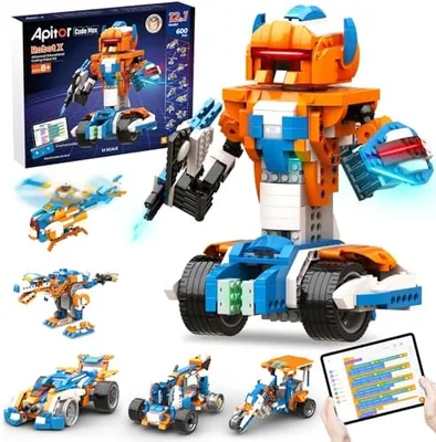 Apitor Robot X, STEM Robot Toys for Kids 8-12, 12-in-1 App-Enabled Educational Coding Toy, Remote Co