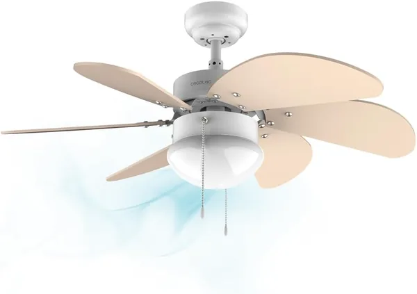 Cecotec EnergySilence 3600 Vision Ventilateur de Plafond Lumière du Soleil 50 W, Diamètre 92 cm, Lampe, 3 Vitesses, 6 Palmes Réversibles, Été, Hiver - Meilleur Deal