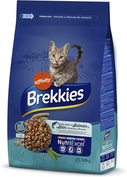 Brekkies Cat Food with Salmon, Tuna and Vegetables 3.5 kg
