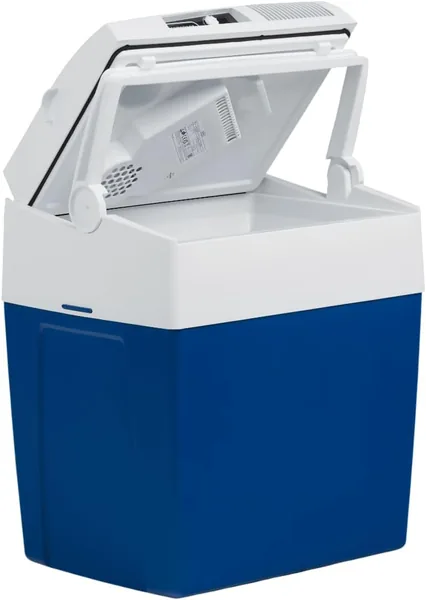 Mobicool ME27 Elektro Kühlbox, 12 V und 230 V, 26 L, Blau - Mini-Kühlschrank für Auto, Camping, Urlaub, Boot, Festivals - Leicht