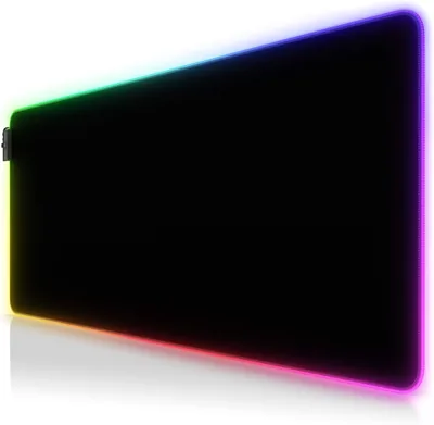 بطانية مكتب ألعاب RGB XL - 90x40 سم مع سطح LED مضاء باللونين والأنماط