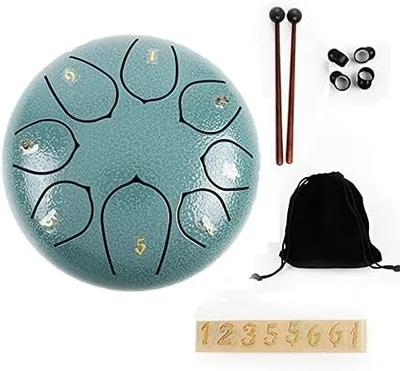 8 Note Steel Tongue Drum with Travel Bag
