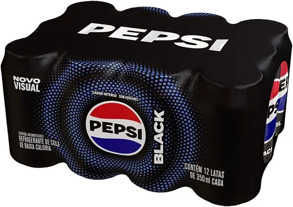Refrigerante Pepsi Zero BLACK, Lata 350Ml (12 Unidades) - 30% de Desconto