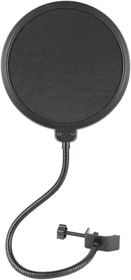 PIQIUQIU Pop Protection, Filtre Anti-Pop pour Microphone, avec Bras de Stabilisation et Gooseneck Flexible à 360° - 6 Pouces - Meilleure Offre
