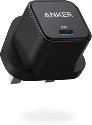شحن سريع أنكر لـ iPhone 16 Pro Max، شاحن USB-C بقوة 20 واط، PowerPort III 20W