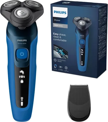 Philips Series 5000 Elektrisk Skärare för Vät och Drytt Skäring S5466/18, Kraftfull och Gentligt Skäring, SteelPrecision Skärsystem