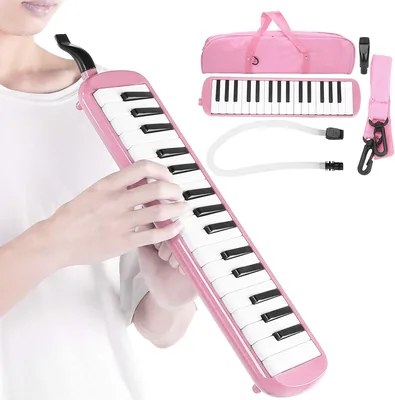 Melodica de 32 Teclas Estilo Piano, Instrumento Musical de Viento Portátil