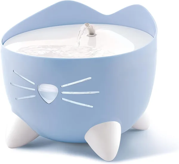 Fontaine à eau Catit Pixi pour chat 2.5 L bleue - 44% de réduction