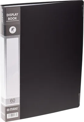 MAXI DISPLAY BOOK 60 POCKET BLACK - Best Deal