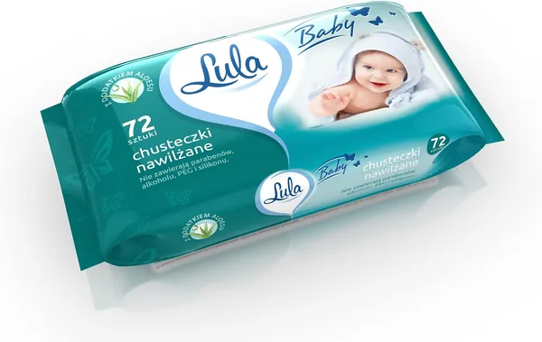 Lula Chusteczki do czyszczenia na mokro z aloesem bez parabenów, alkoholu 72 szt - Najlepsza Cena