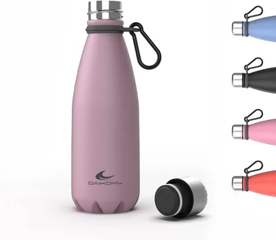 Botella de Acero Inoxidable Daikoku - Botella Térmica de 350 ml - Fría durante 24 Horas y Calentita durante 12 Horas - A Prueba de Fugas