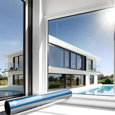 MARAPON® Fenster Privatsphäre Folie, Sonnenschutz, Rückstandsfrei, Spiegelfolie, Verdunkelung für Dachfenster, inkl. Profi-eBook