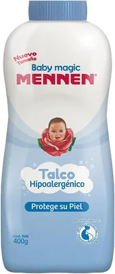 Talco para Bebé Mennen Baby Magic Azul Hipoalergénico 400 g | Evita Malestares e Irritaciones por el Pañal