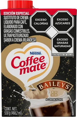Coffee Mate Sustituto de Crema Para Café Líquido Sabor a Crema Irlandesa Baileys 530g - 35% de Descuento
