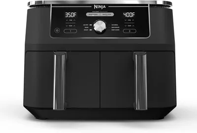 Ninja DZ401 Foodi 10 Quart 6-in-1 DualZone XL 2-Basket Air Fryer with 2 Independent Frying Baskets, 