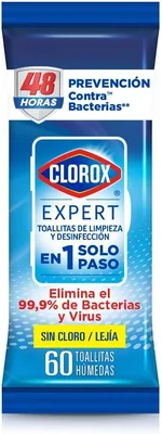 Toallitas Desinfectantes Clorox Expert Aroma Fresco 60 Unidades