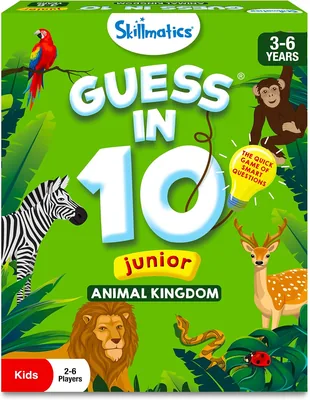 Skillmatics Guess in 10 - Animal Kingdom Card Game 63% Off