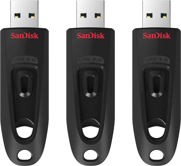 SanDisk Ultra USB 3.0 Flash Drive 64GB (3 stuks) - 48% Korting