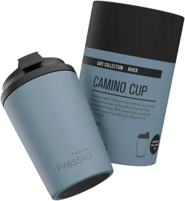 Fressko Reusable Coffee Cup (340ml) - Double Wall Insulated Stainless Steel Travel Mug Best Deal