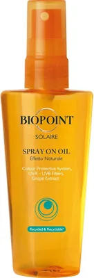 Biopoint Solaire Spray On Oil, Sun Hair Oil Without Rinsing, Moisturizing and Nourishing Action, Giv