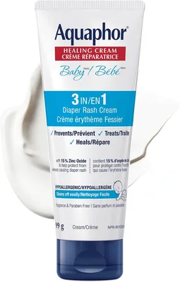 Aquaphor Baby Diaper Rash Cream 15% Zinc Oxide