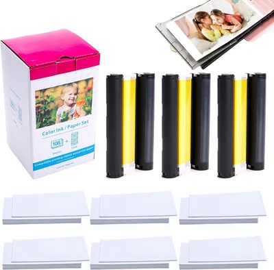 Label KINGDOM Ink and Paper Compatible with Canon Selphy KP-108IN - 22% Off