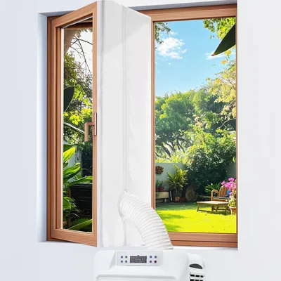 Hukermoon 300 cm Tissu de Caoutchouc pour Climatiseurs Portables - Compatible avec Tous les Climatiseurs Mobiles