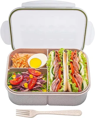 MISS BIG® Bento Box,Lunch Box Adult,Ideal Leak Proof Lunch Containers,Mom's Choice Lunch Box for Kid