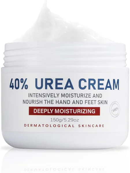 OUKEYA Urea Crème 40%, Voetcrème voor Droge Gebarste Huid, 40% Urea Lotion voor Maximale Voetsterkte