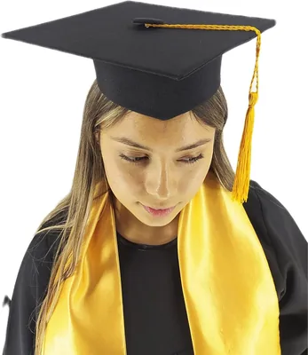 Birrete Graduación D´TERE Unitalla Ajustable para Niños, Adolescentes y Adultos con Borla Incluida