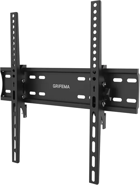 GRIFEMA GB1004-2 Ultra Slim Tilting TV Wall Mount for Many 26-65 Inch LED, LCD, OLED, Plasma and Curved TVs, Up to 50 kg, Max VESA 400 x 400 mm, Black