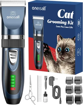 Oneisall Quiet Cat Clippers for Matted Hair, 2-Speed Kit