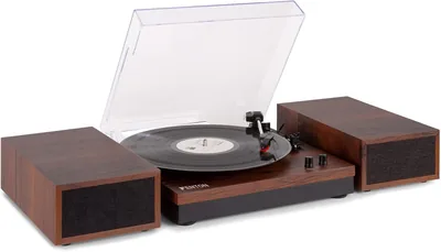 3 Speed Turntable with Stackable Speakers
