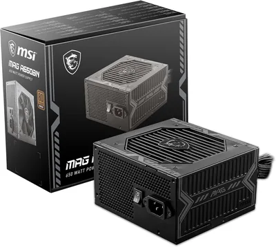 MSI MAG A650BN Alimentation ATX 80 Plus Bronze | 650W, rail unique 12V, circuit DC à DC, ventilateur 120mm, garantie 5 ans