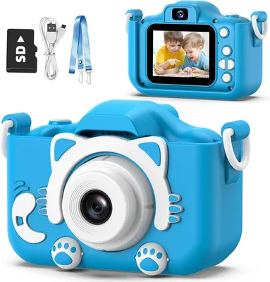 Goopow Kids Camera Toys 3-8 Years Old Boys Digital Video Camcorder with Cartoon Silicone Cover 15% Off