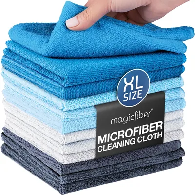 MagicFiber Microfiber Cleaning Cloth (12 Pack) - 13x13 in, Thick & Soft, 17% Off