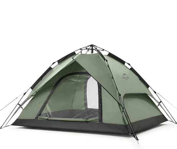 Naturehike Pop Up Tent 3-4 Person Automatisk Campingtent Dubbel Däck Dometent Stor Familientent Med Transportbag