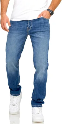 JACK & JONES Mike ARIS Tapered-Fit Jeans für Männer, Denim-Hose