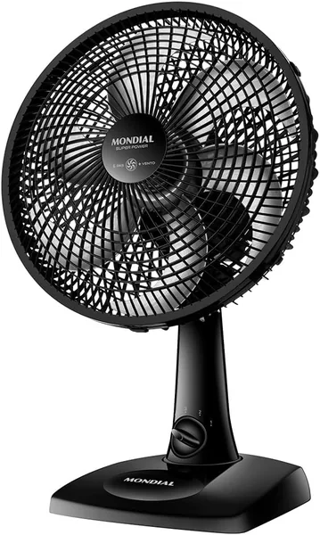 Ventilador de Mesa MONDIAL 30cm Super Power, Preto, 60W, 220V - Desconto 29%