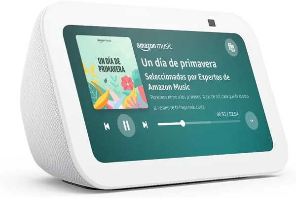 Echo Show 5 (3ª Gen) | Pantalla táctil inteligente con Alexa para controlar tus dispositivos inteligentes y más | Blanco