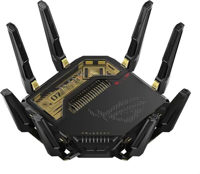 ASUS ROG Rapture GT-BE98 Edition 20 AiMesh WiFi Router do gier 25 Gb/s 320 MHz 4K QAM 4x Porty 10G - Najlepsza cena