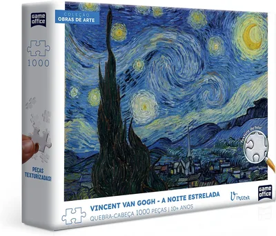 Quebra-cabeça Vincent Van Gogh - A Noite Estrelada - 1000 peças - Toyster