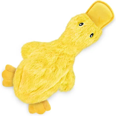 Best Pet Supplies Crinkle Dog Toy - Cute Duck, Soft Squeaker, Multi-Breed
