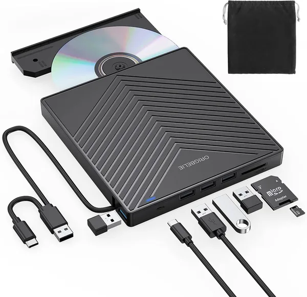 ORIGBELIE External CD DVD Player