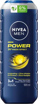 Nivea Men Power 24h Fresh Effect 5in1 Pobudzający Żel Pod Prysznic Męski 500 ml - Najlepsza Cena