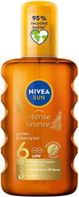 Nivea Sun Intense Bronze Karotenowy Olejek do Opalania w Sprayu SPF 6 200 ml - Najlepszy Ceny