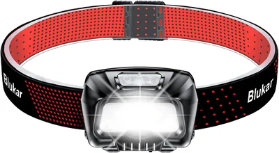 Blukar Head Torch Rechargeable, 2000L Super Bright LED Headlamp Headlight | Sensor Control, 6 Light 