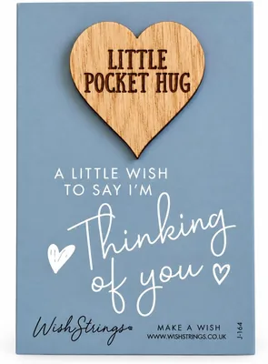 WishStrings Pocket Hug Card - Thinking of You Gift