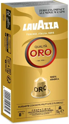 كبسولات Lavazza Qualita Oro المتوافقة مع Nespresso - 10 كبسولات